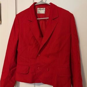 Jaeger Women's 100% Wool Red Blazer